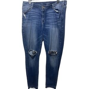 Lane Bryant Women Plus Size 20R-22R Skinny Stretch Jeans Denim (Photo For Size)